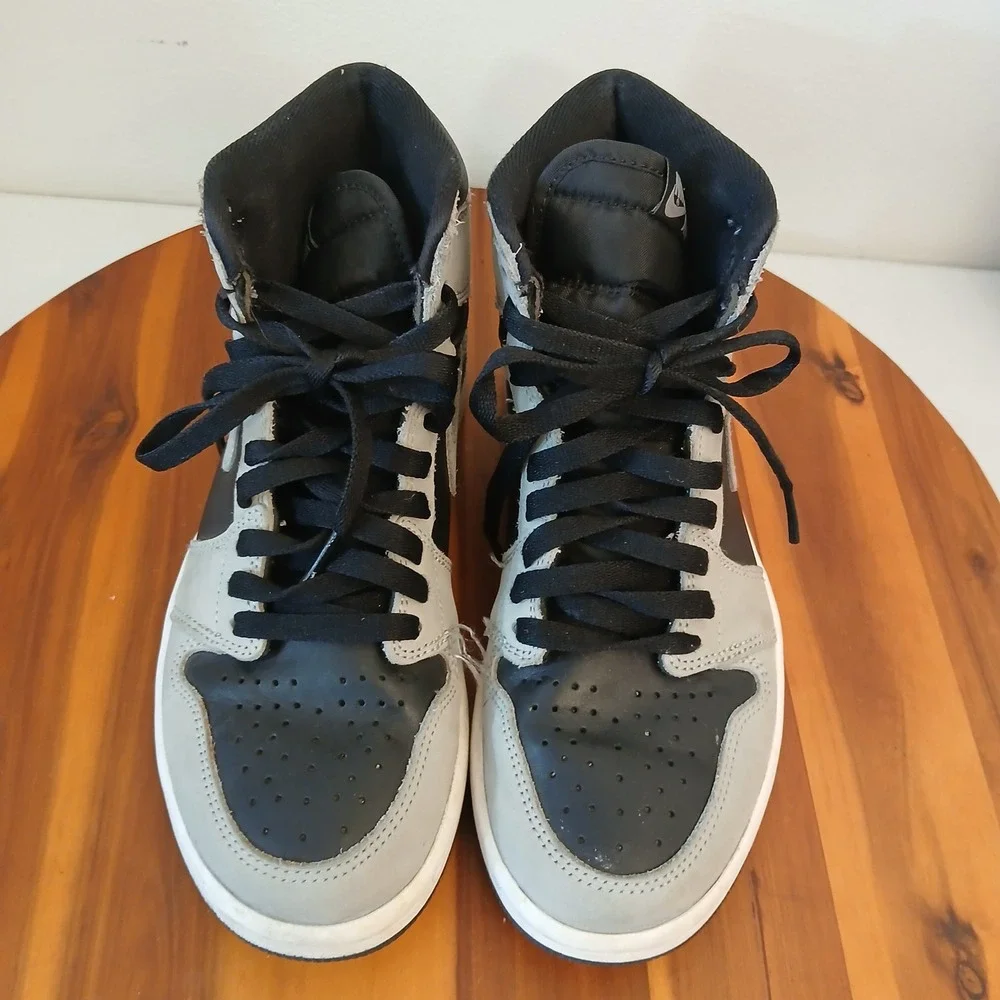 Jordan 1 Retro High OG Shadow 2.0 Mens 7 Grey Black Running Shoes 555088-035